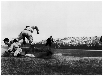 One of baseballs alltime greats the aggressive and speedy Georgia Peach was photographed gaining his objective in this early image Ty Cobb sliding into third base taken in 1910 by Charles Martin Conlon The Sporting News