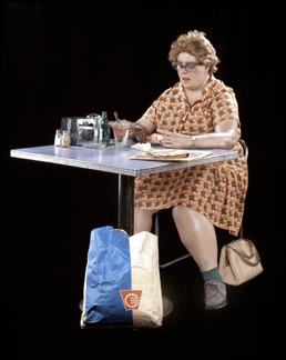 Master of superrealistic sculpture Duane Hanson is represented in SAAMs collection by Woman Eating 1971 Smithsonian American Art Museum