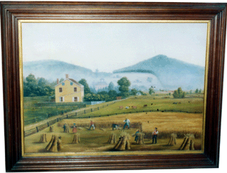 Against fierce bidding from the Internet and the floor a successful phone bidder nabbed this oil on canvas Pennsylvania farm scene 1525000 inscribed Landscape near York by J Stroman 1867 22 by 30 inches for 49000