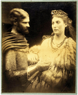 Julia Margaret Cameron 18151879 Lancelot and Guinevere Lancelot and Elaine 1873 silver gelatin print 13 34 by 11 14 inches Samuel and Mary R Bancroft Memorial 1979