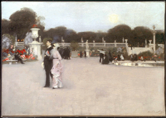 Young John Singer Sargents affinity for the beauty of Paris is reflected in In the Luxembourg Gardens 1879 Philadelphia Museum of Art Pennsylvania The John G Johnson Collection