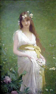 Jules-Joseph Lefebvre (French, 1836–1911), portrait of young woman, oil on canvas, 55 by 34 inches, sold for $51,750.