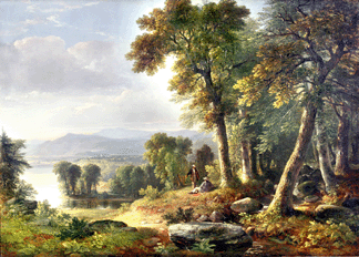 By collecting admired paintings, such as Asher B. Durand's "Landscape,” 1850, Suydam was able to explore important artworks by Hudson River School stalwarts and advance his knowledge of art. National Academy Museum, Bequest of James A. Suydam.
