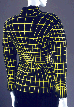 Thierry Mugler, "Anatomique Computer Two-Piece Suit (detail),” autumn/winter 1990, Los Angeles County Museum of Art, Costume and Textiles Special Purpose Fund, ©Thierry Mugler.