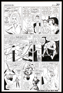 The original 20 pages of Steve Ditko artwork for the comic book, Amazing Spider-Man #31, realized $202,668.