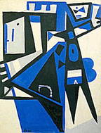 Peter Busa untitled gouache Circa 1950