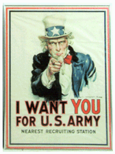 This famous US recruiting poster by James Montgomery Flagg sold for 3450