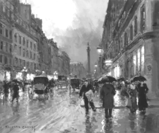 Paris Street Scene Edouard Cortes 46000