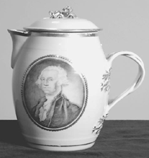 Braswells at The Stamford Auction Gallery sold this rare Chinese Export porcelain toddy jug late Eighteenth Century featuring a portrait of George Washington for 165000