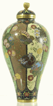 Namikawa Yasuyuki covered vase 9200