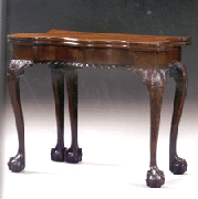 This New York fivelegged card table sold to the phone for 867500 in Christies Various Owners