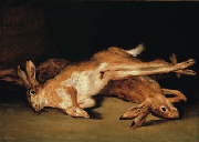  Still life of dead hares