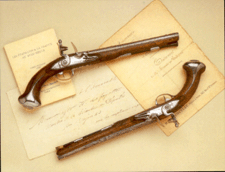The LafayetteWashington pair of steelmounted saddle pistols 1986 million