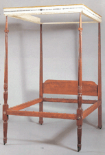 Mr Keno also won the Livingston Family Federal carved and painted mahogany bedstead for 81250