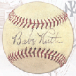 Babe Ruthsigned baseball 10189