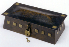 Roycroft twometal box with original lock and key 34500