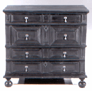 William and Mary stacked chest of drawers 23000