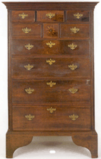 Chester County Queen Anne tall chest 47300