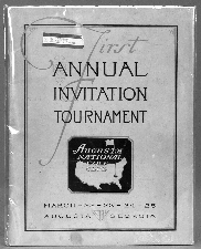 Program from Augusta National Golf Clubs first Masters 10000