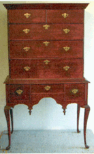 New England Queen Anne maple highboy 13750