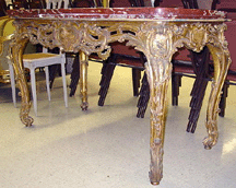 Louis XIV center table with broken marble top 10560