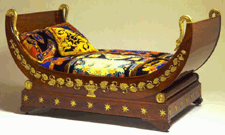 Continental Neoclassical mahogany lit en bateau first quarter Nineteenth Century 32950