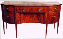 Federal inlaid mahogany sideboard circa 1790 19550