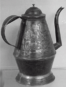 Punched tin coffeepot attributed to Uebele 4125