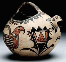 Polychrome effigy jar attributed to Martina Vigil and Florentino Montoya 11750