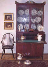 Hepplewhite mahogany twopart secretary bookcase 48400