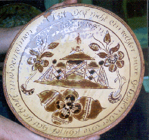 Sgraffito redware plate attributed to John Nessz It sold to the trade for 23400