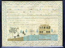 An 1825 sampler brought the top bid of 6000