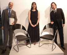 The firms Twentieth Century specialists Alexander Pope London Victoria Thiessen and James Zemaitis with two of the six chrome tubular steel chairs by Wassili and Ghans Luckhardt that sold for 152500