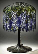 Wistaria leaded glass and bronze table lamp 270000