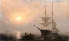 Ship in Fog Gloucester Harbor Fitz Hugh Lane 904500