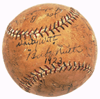 1923 New York Yankees championship team signed baseball 18307