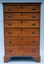 Birch sixdrawer tall chest 4000