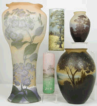 A rare signed Daum Prarie vase middle top row sold for 10580