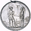 Franklin Pierce Indian peace medal in silver 9775