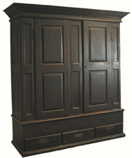 Also known as a Schrank the piece had been owned by the same family since the Eighteenth Century