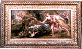 Rubens Diana with her nymphs hunting a modello circa 1636
