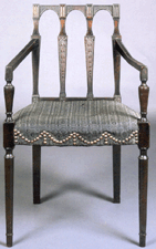 Samuel McIntire Salem Federal carved mahogany armchair 40000