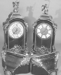 Nineteenth Century French bracket clock and barometer set 11500