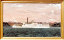 The SideWheeler Thomas P Way by James Bard oil on canvas 31 by 53 inches 145500