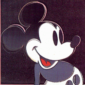 Andy Warhols Mickey Mouse sold for 22000 at artnetcoms American Dream auction