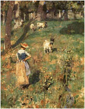 An oil by George Henry went to a floor bidder for approximately 70500