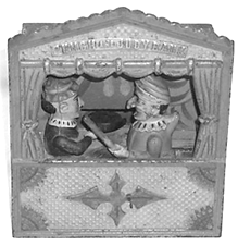 Shepard Hardwares Punch and Judy cast iron bank 2860