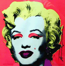 Also at artnetcom a bright Warhol image of Marilyn Monroe sold for 6930