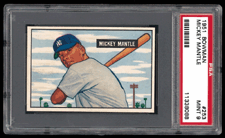 Bowman 253 Mickey Mantle rookie card 1951 65777