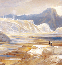 Detail of the Thomas Moran landscape which reached 209500